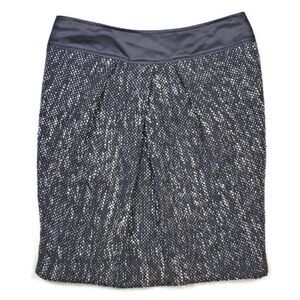Elegant Timeless Vera Wang Lavender Label Skirt Wool Silk Tweed